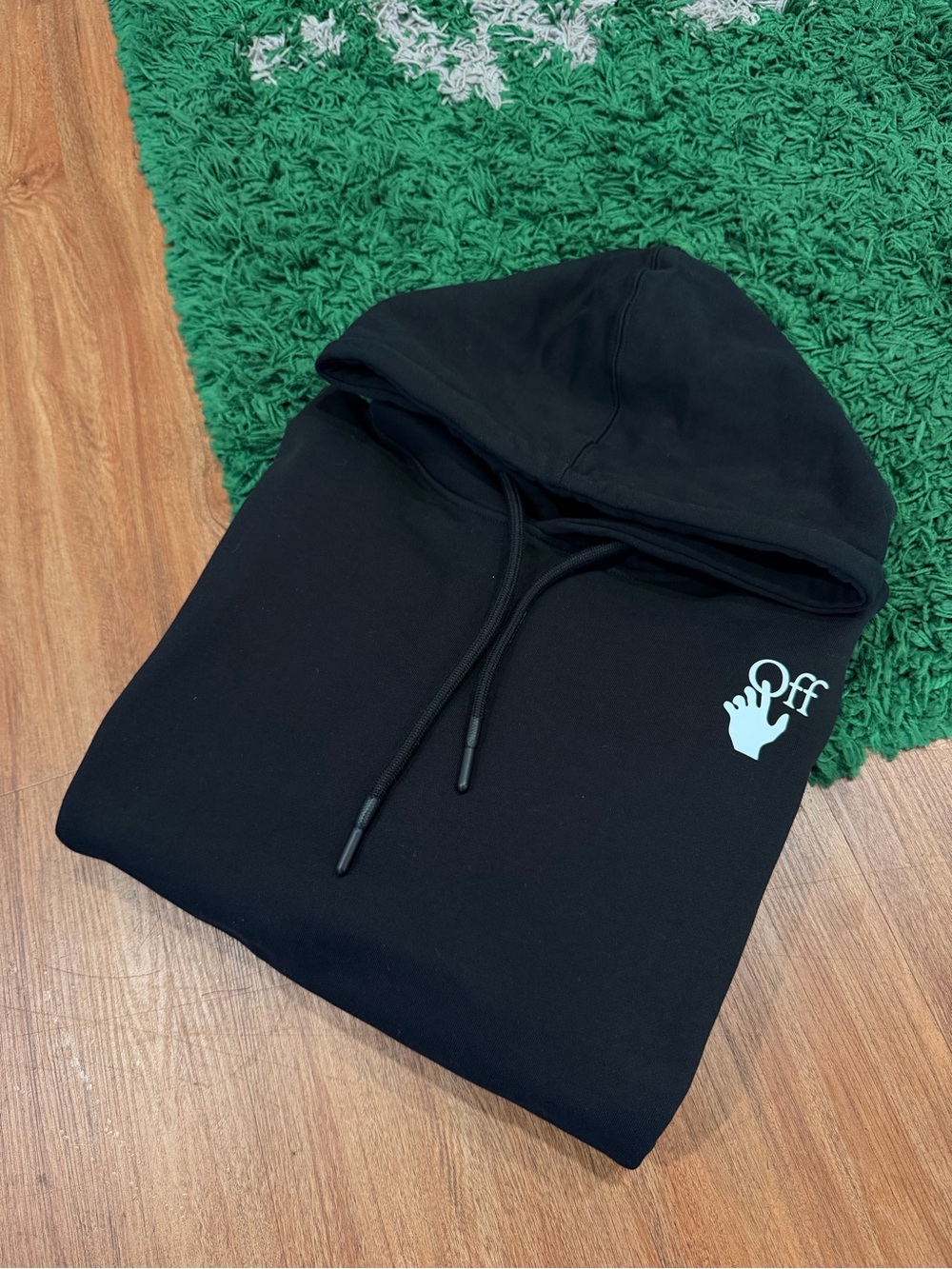 Off-White - Caravaggio Arrow Hoodie - Black - Size M - Preowned